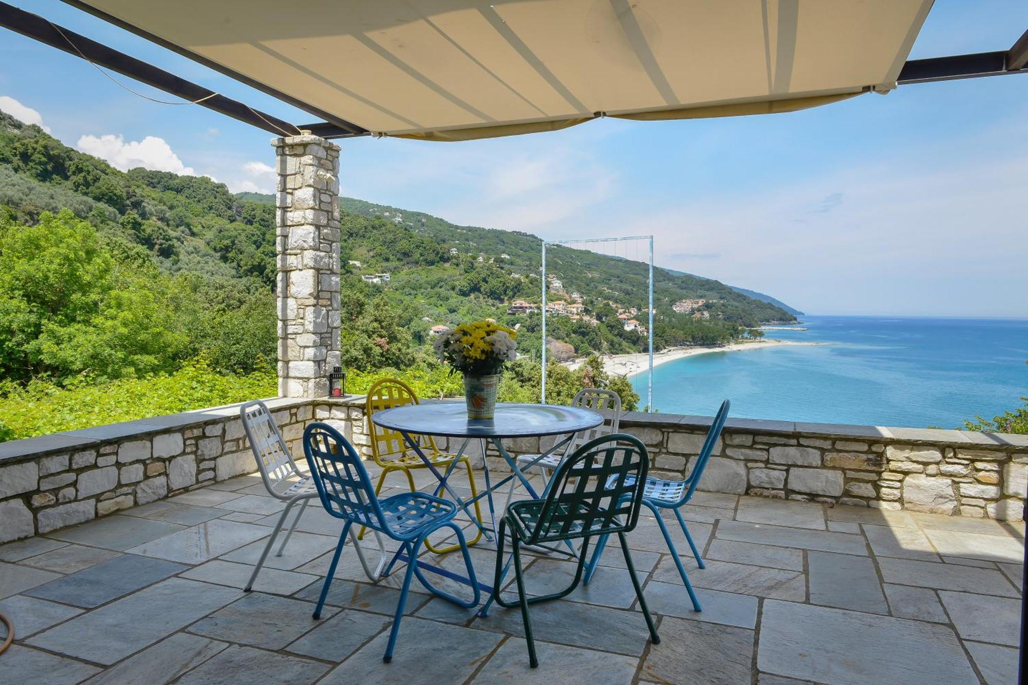 Pelion Bnb Luxury Homes ดามูคารี ภายนอก รูปภาพ